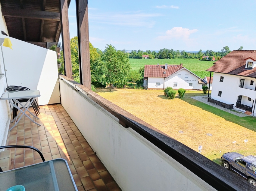 Blick vom Balkon
