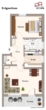 Grundriss - 2-Zimmer-Erdgeschosswohnung in ruhiger Siedlungslage in Pocking zu verkaufen