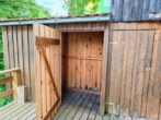 Holzlager Terrasse - Renovierungsbedürftiges Stadthaus am Marktplatz von Obernberg a. Inn mit kleinen Garten zu verkaufen