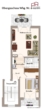 Grundriss - vermietete 2-Zimmer-Eigentumswohnung mit Garage in Bayerbach