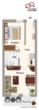 Grundriss - möblierte 2-Zimmer-Wohnung mit Kfz-Stellplatz im Herzen von Bad Birnbach
