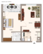 2-Zimmer-Eigentumswohnung mit Kfz-Stellplatz - möblierte 2-Zimmer-Wohnung mit Kfz-Stellplatz in Bad Füssing/Würding zu vermieten