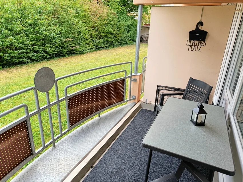Blick vom Balkon