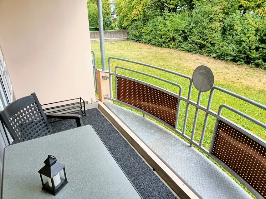 Blick vom Balkon