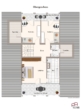 Grundriss OG/DG - renovierungsbedürftiges Wohnhaus mit Einliegerwohnung und Garage