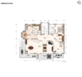 Grundriss Obergeschoss (Hauptwohnung) - Exklusives Mehrfamilienhaus im Kurort Bad Birnbach – Ein Zuhause, das Licht, Raum u. Eleganz vereint