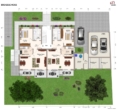 Grundriss Erdgeschoss (2 Einheiten) - Exklusives Mehrfamilienhaus im Kurort Bad Birnbach – Ein Zuhause, das Licht, Raum u. Eleganz vereint