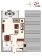 Grundriss - vermietetes Appartement mit Kfz-Stellplatz im Kurort Bad Birnbach