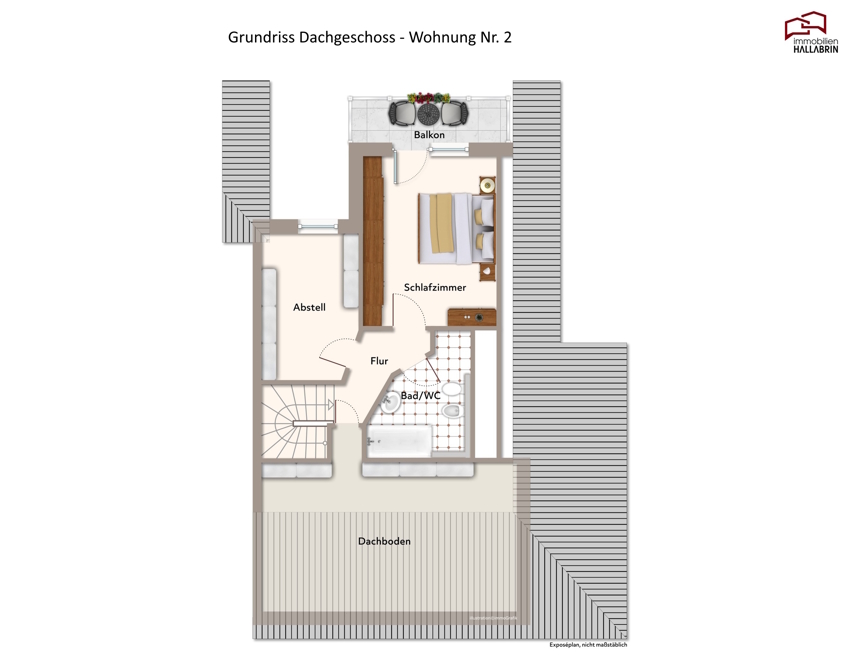 Grundriss DG Whg. Nr. 2