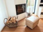 Kaminofen mit Verbindung zur Wärmepumpenheizung - BARRIEREFREIHEIT – LICHT – RAUM – EXKLUSIVITÄT – Bungalow mit Garage im Kurort Bad Griesbach